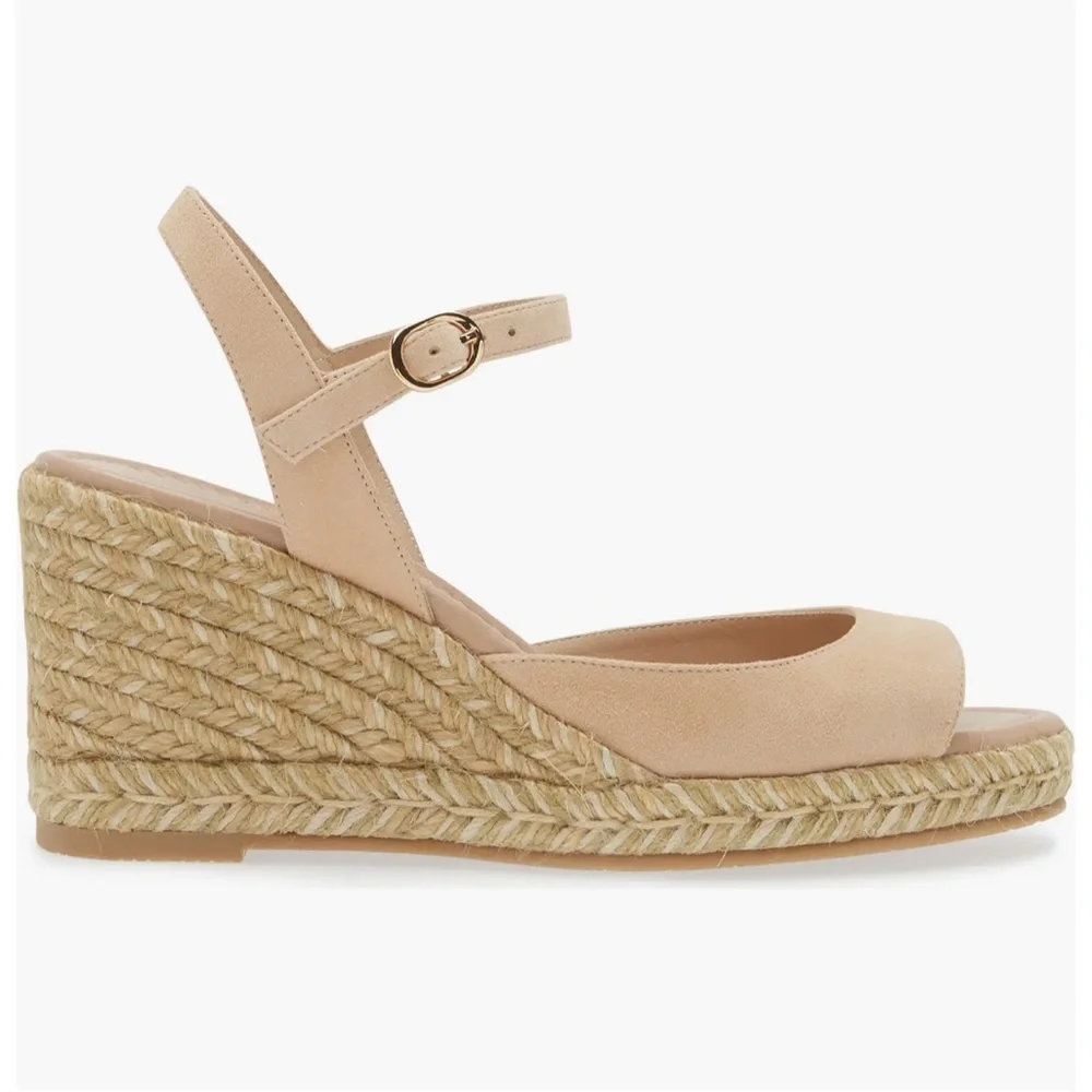 🌹STUART WEITZMAN🌹 Tia Espadrille Wedge Sandal Size: 8.5B